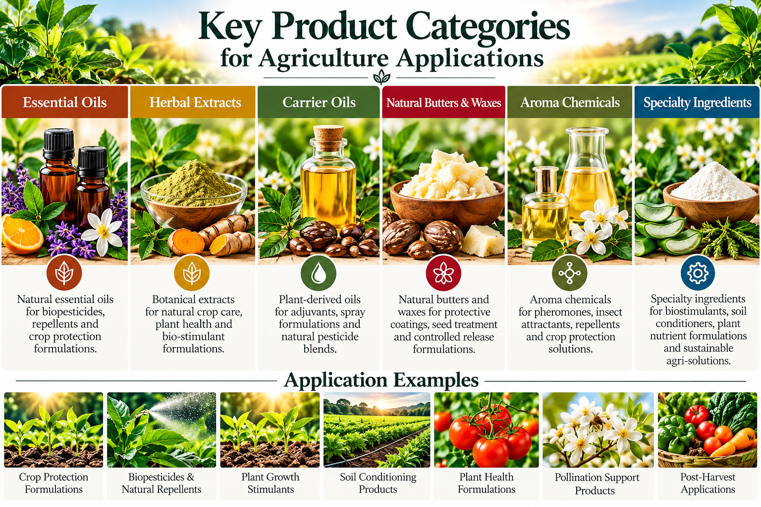 Key Product Categories for Agriculture Applications